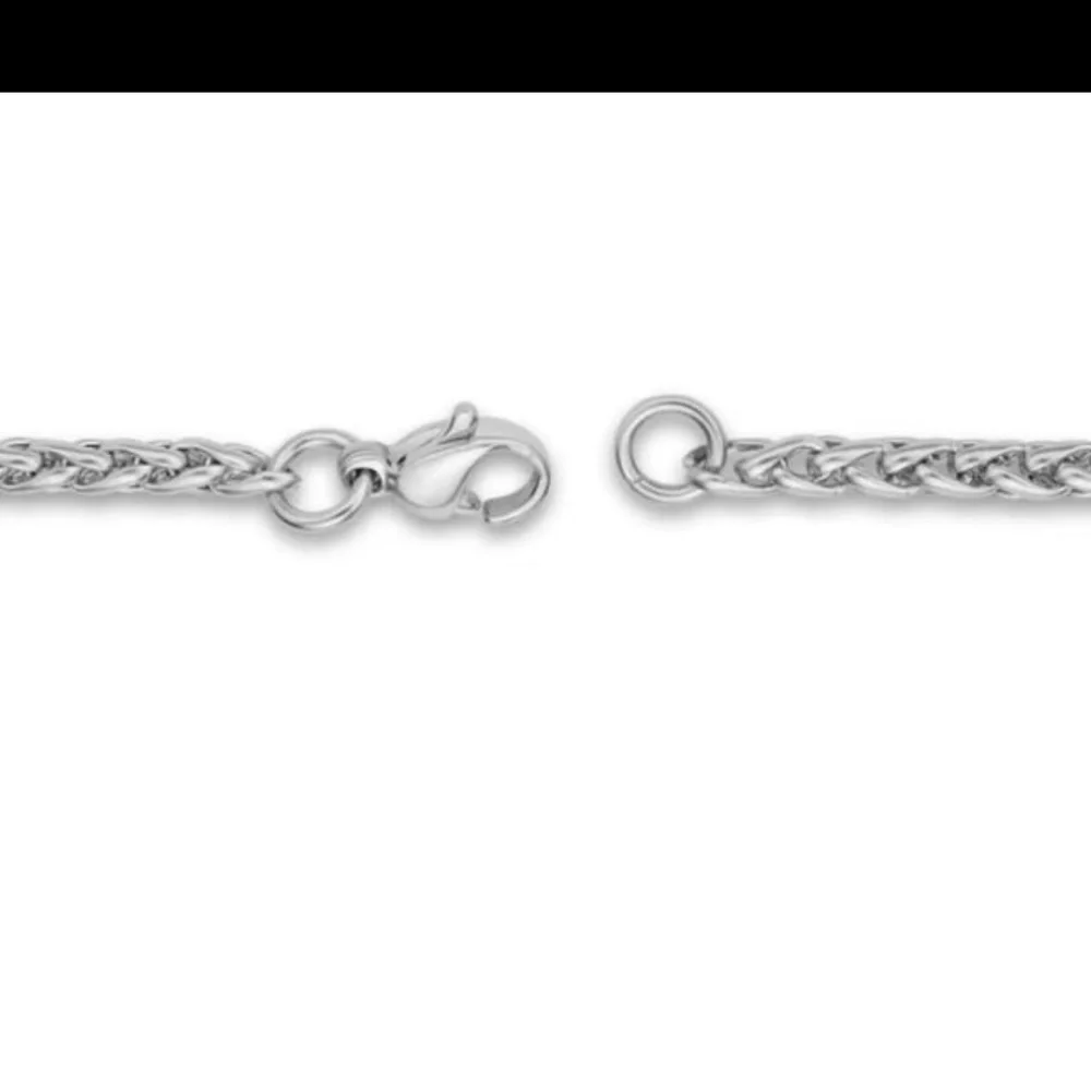 JAREDS NEW SOLID WHEAT  CHAIN 23” necklace stainless New original tags attached